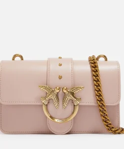 Mini Bags*Pinko Love One Mini Leather Cross-Body Bag