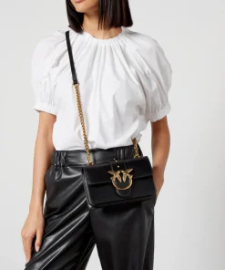Mini Bags*Pinko Love One Mini Leather Cross-Body Bag