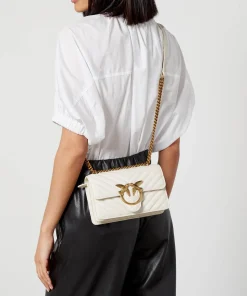 Mini Bags*Pinko Love One Mini Leather Cross-Body Bag