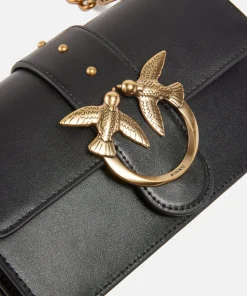Mini Bags*Pinko Love One Mini Leather Cross-Body Bag