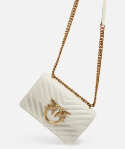 Mini Bags*Pinko Love One Mini Leather Cross-Body Bag