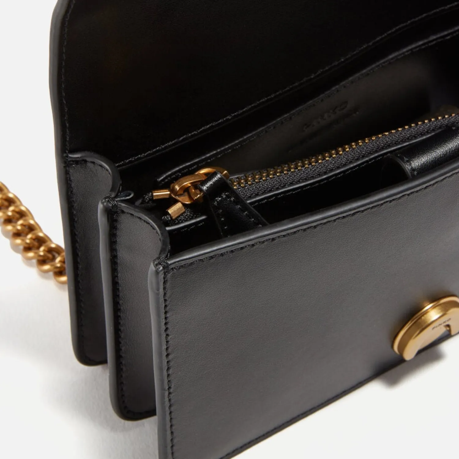 Mini Bags*Pinko Love One Mini Leather Cross-Body Bag