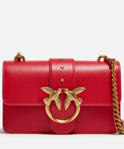 Mini Bags*Pinko Love One Mini Vitello Seta Leather Bag