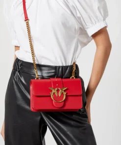 Mini Bags*Pinko Love One Mini Vitello Seta Leather Bag
