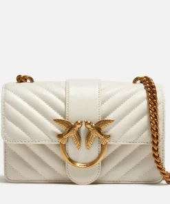 Mini Bags*Pinko Love One Sheep Nappa Mini Leather Bag