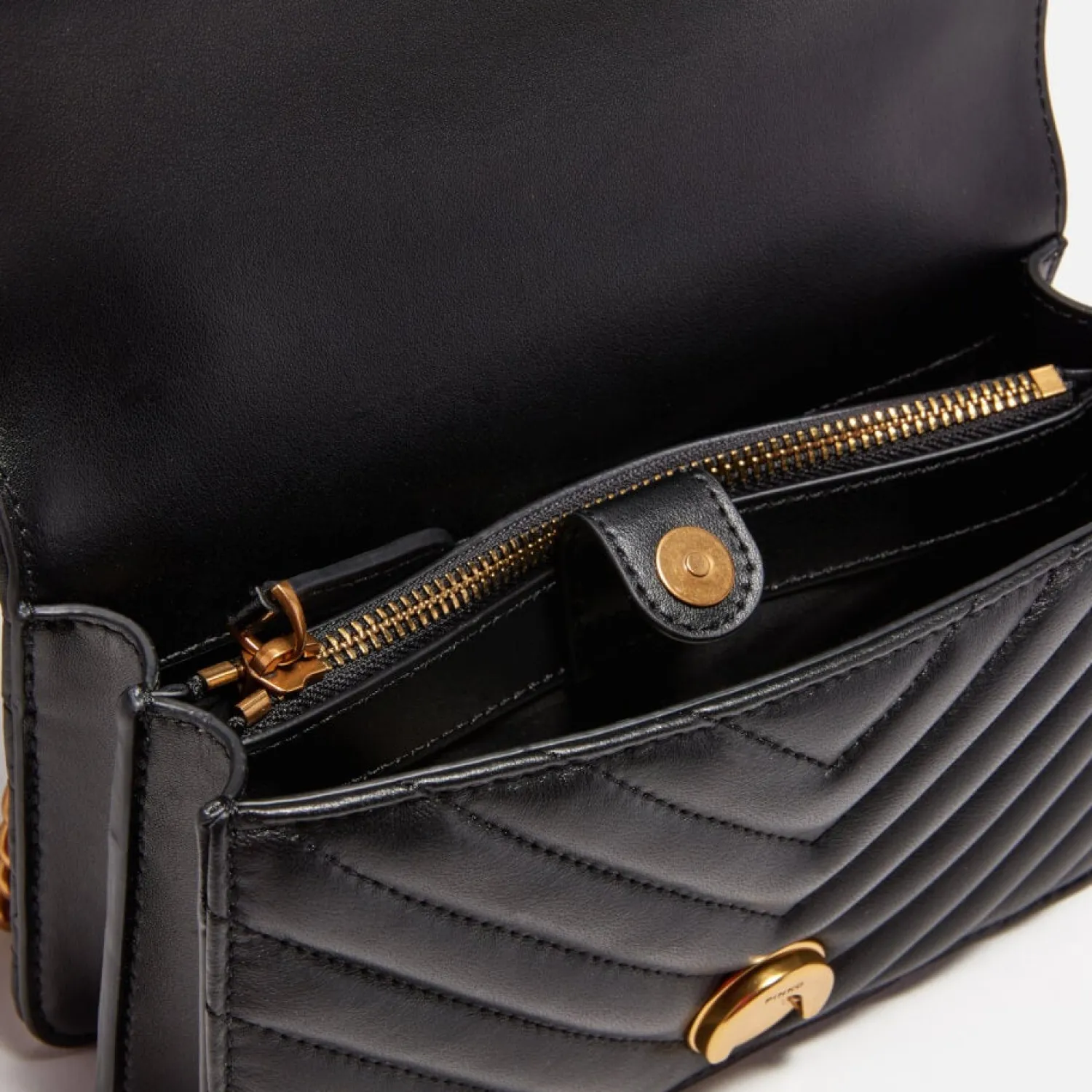 Mini Bags*Pinko Love One Sheep Nappa Mini Leather Bag