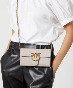 Purses And Cardholders*Pinko Love One Vitello Seta Leather Wallet