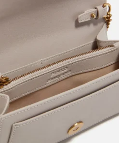 Purses And Cardholders*Pinko Love One Vitello Seta Leather Wallet