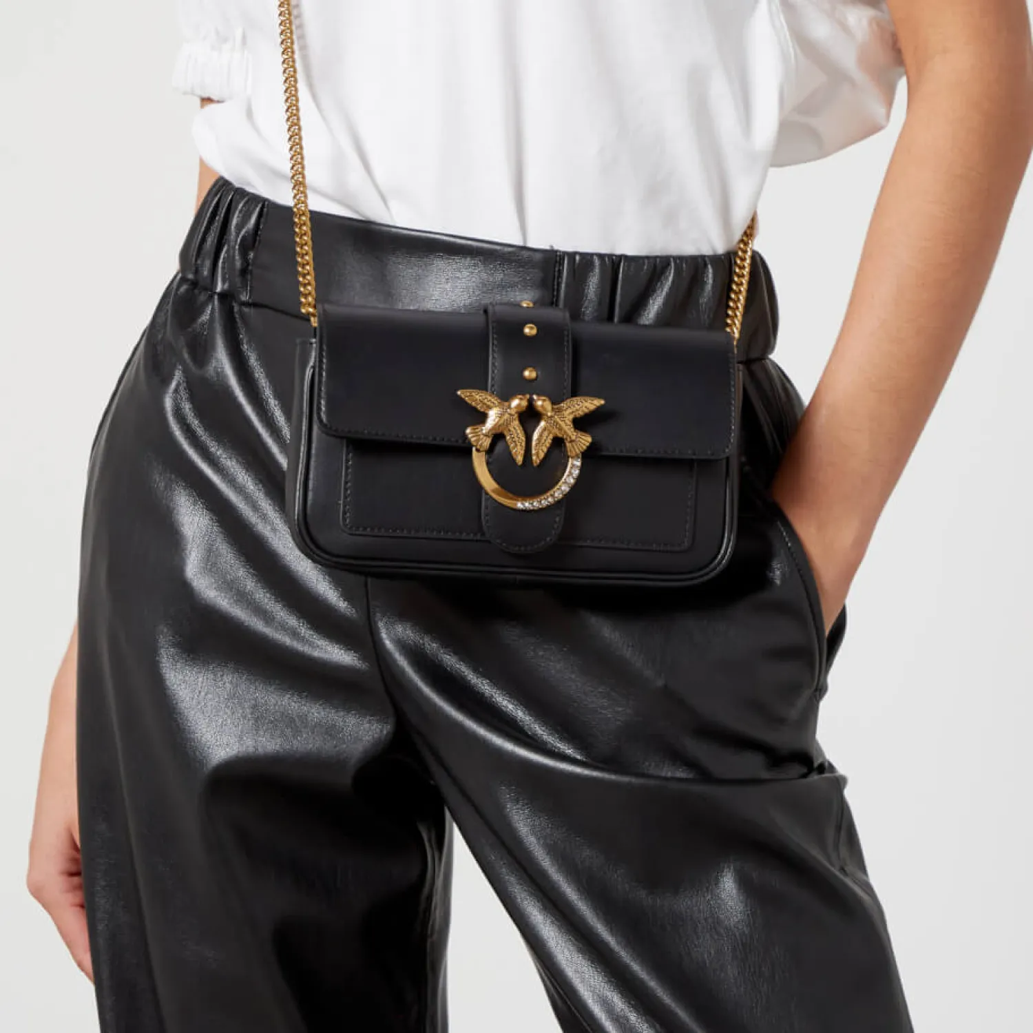 Crossbody Bags*Pinko Love One Vit.Seta Jewel Leather Bag