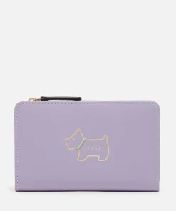 Purses And Cardholders*Radley Heritage Dog Outline Leather Bifold Purse