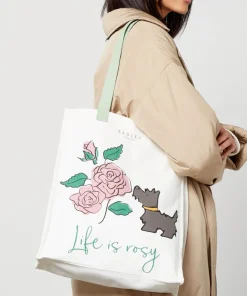 Tote Bags*Radley Life Is Rosy Cotton-Canvas Tote Bag