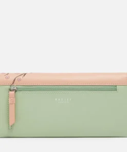 Purses And Cardholders*Radley Life Is Rosy Leather Flapover Wallet
