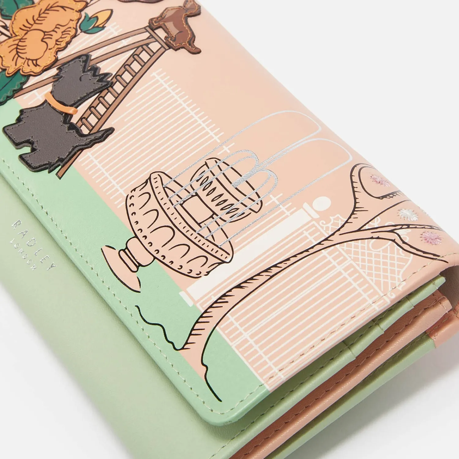 Purses And Cardholders*Radley Life Is Rosy Leather Flapover Wallet