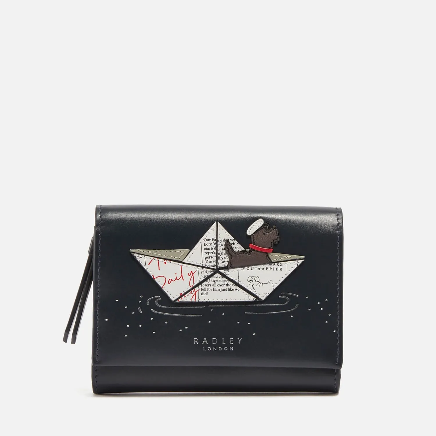 Purses And Cardholders*Radley Sail Away Graphic Flapover Leather Purse