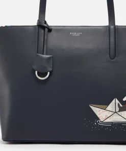 Tote Bags*Radley Sail Away Large Ziptop Leather Tote Bag