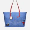 Tote Bags*Radley Women's The Coronation Large Zip Top Tote Bag - Regal Blue