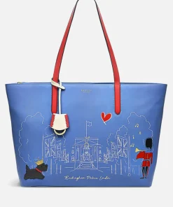 Tote Bags*Radley Women's The Coronation Large Zip Top Tote Bag - Regal Blue