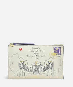 Clutch Bags*Radley Women's The Coronation Medium Zip Top Wristlet - Chalk