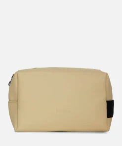 Cosmetic Bags*Rains Logo Faux Leather Wash Bag