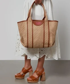 Tote Bags*See By Chloe Laetizia Small Jute Tote Bag