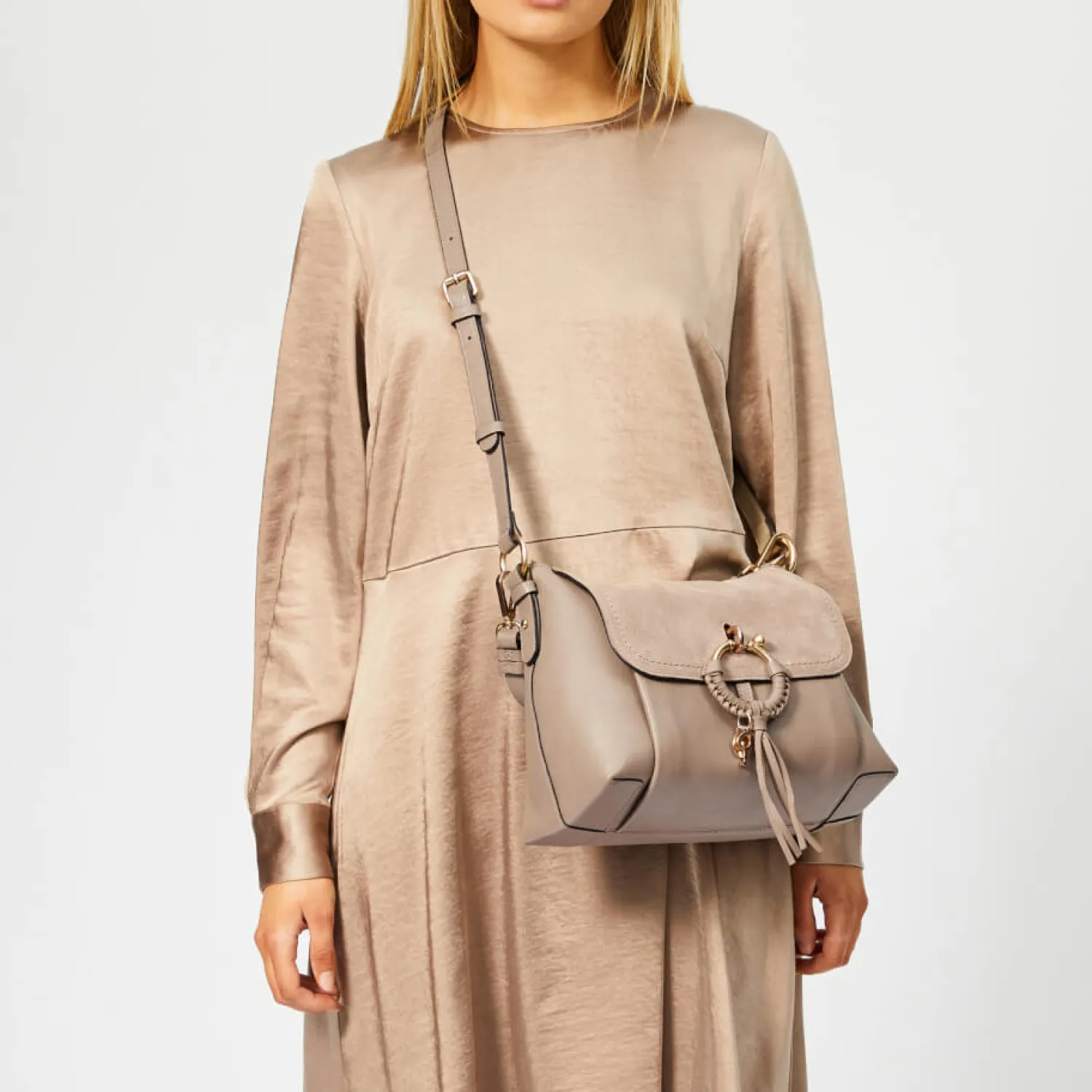 Crossbody Bags*See By Chloe Women's Joan Small Hobo Bag - Motty Grey