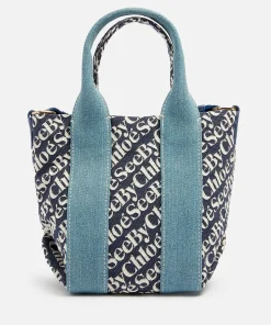 Mini Bags*See By Chloe Women's Laetizia Mini Tote Bag - Royal Navy