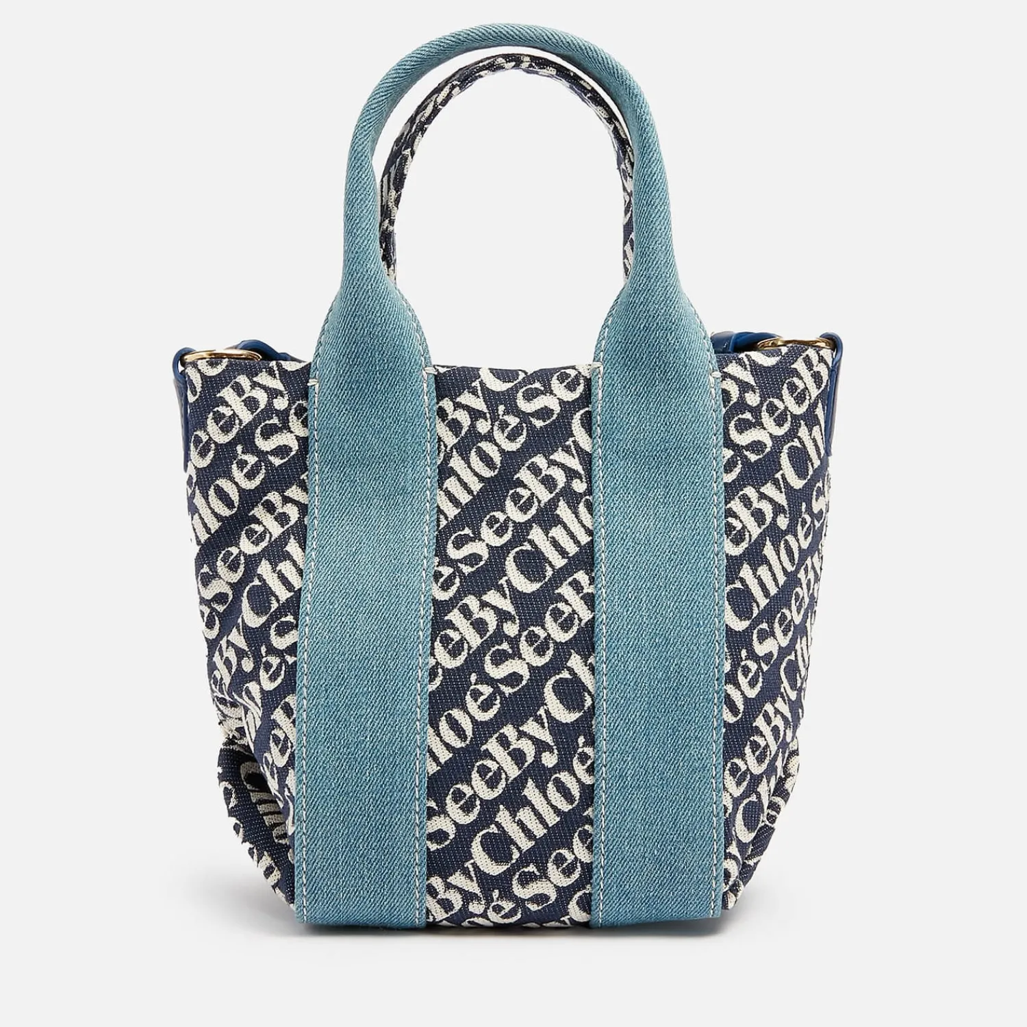 Mini Bags*See By Chloe Women's Laetizia Mini Tote Bag - Royal Navy
