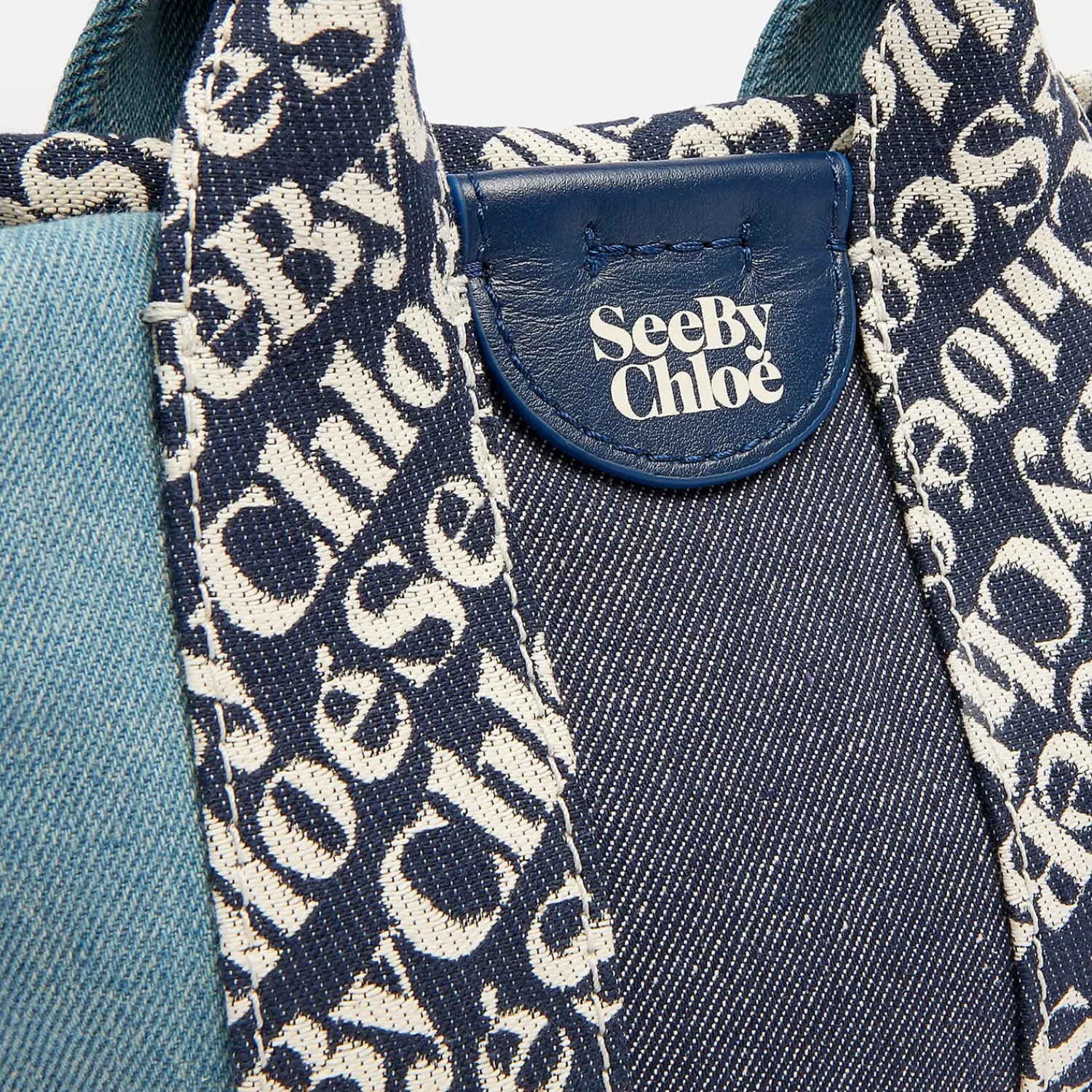 Mini Bags*See By Chloe Women's Laetizia Mini Tote Bag - Royal Navy