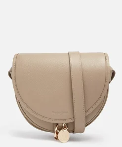 Shoulder Bags*See By Chloe Women's Small Mara Saddle Bag - Motty Grey