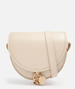 Shoulder Bags*See By Chloe Women's Small Mara Saddle Bag - Cement Beige