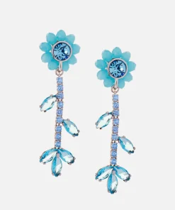 Earrings*Shrimps Autry Flower Diamante Earrings