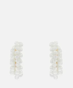Earrings*Shrimps Cooper Faux Pearl Hoop Earrings