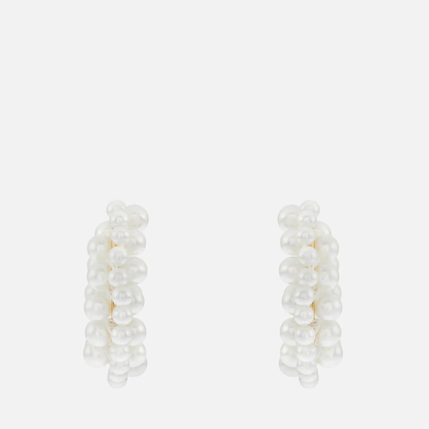 Earrings*Shrimps Cooper Faux Pearl Hoop Earrings