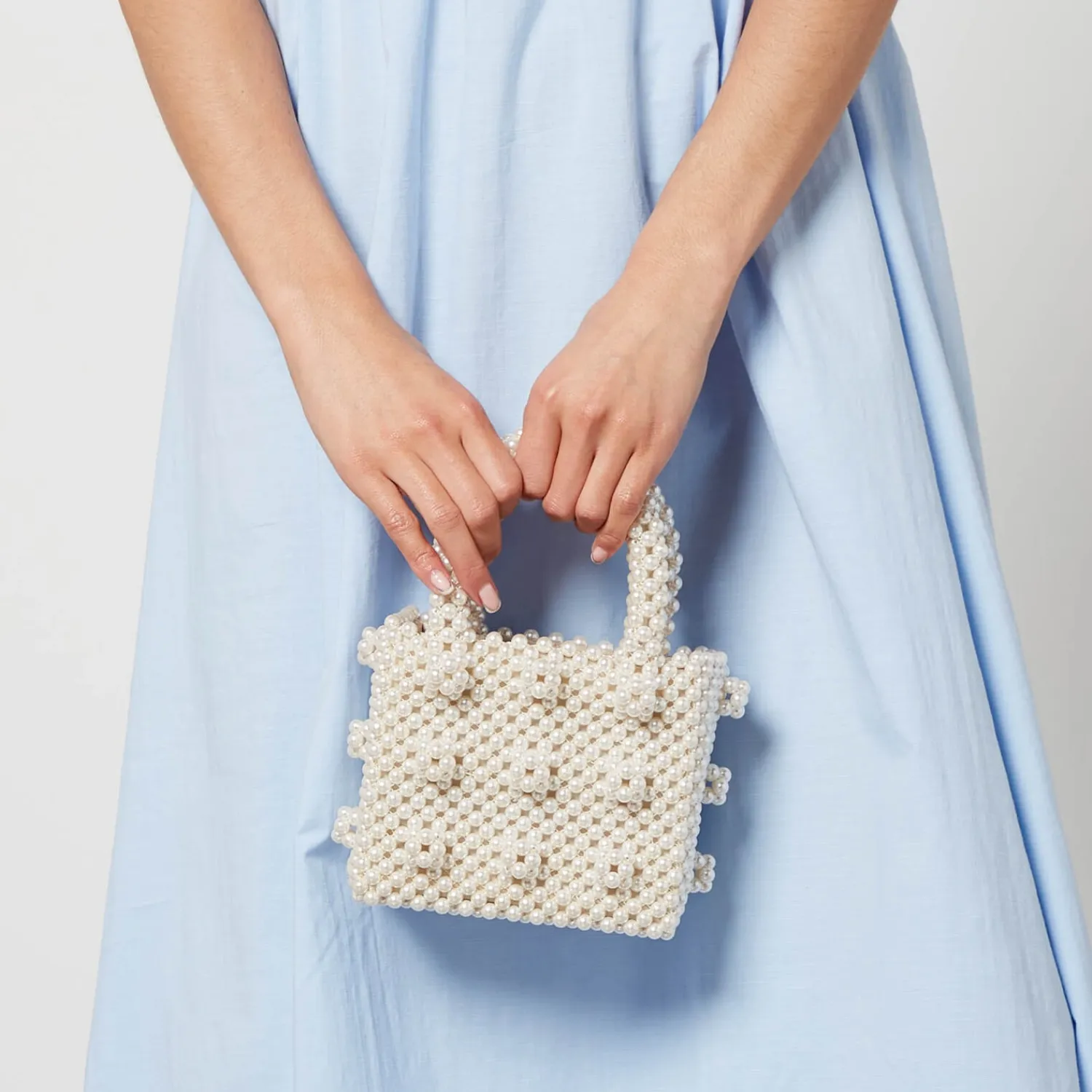 Mini Bags*Shrimps Mini Antonia Faux Pearl Tote Bag