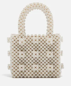 Mini Bags*Shrimps Mini Antonia Faux Pearl Tote Bag