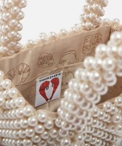 Mini Bags*Shrimps Mini Antonia Faux Pearl Tote Bag