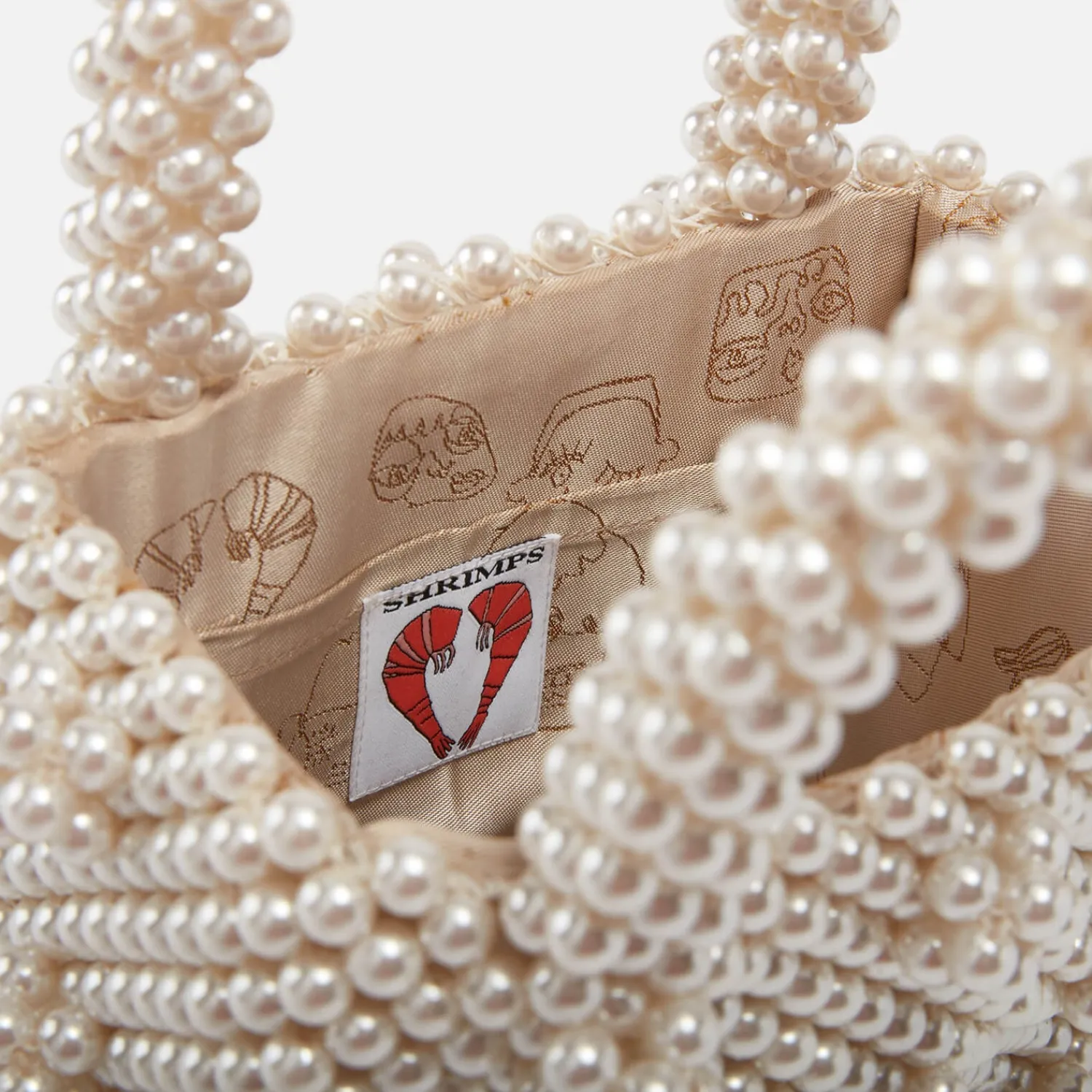 Mini Bags*Shrimps Mini Antonia Faux Pearl Tote Bag