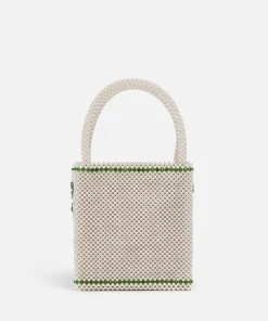 Tote Bags*Shrimps Palma Faux Pearl And Beaded Bag