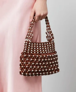 Shoulder Bags*Shrimps Quinn Wooden Bead And Faux Pearl Bag