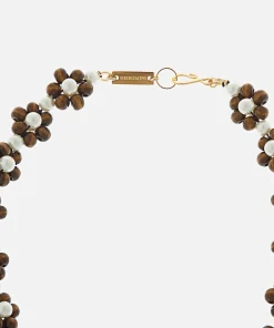 Necklaces*Shrimps Ross Floral Faux Pearl And Beaded Necklace