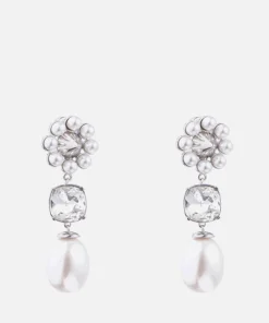 Jewellery Sets*Shrimps Terry Silver-Tonefaux Pearl And Crystal Earrings