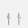 Earrings*Shrimps Women's Shrimp Crystal Earrings - Cream & Silver