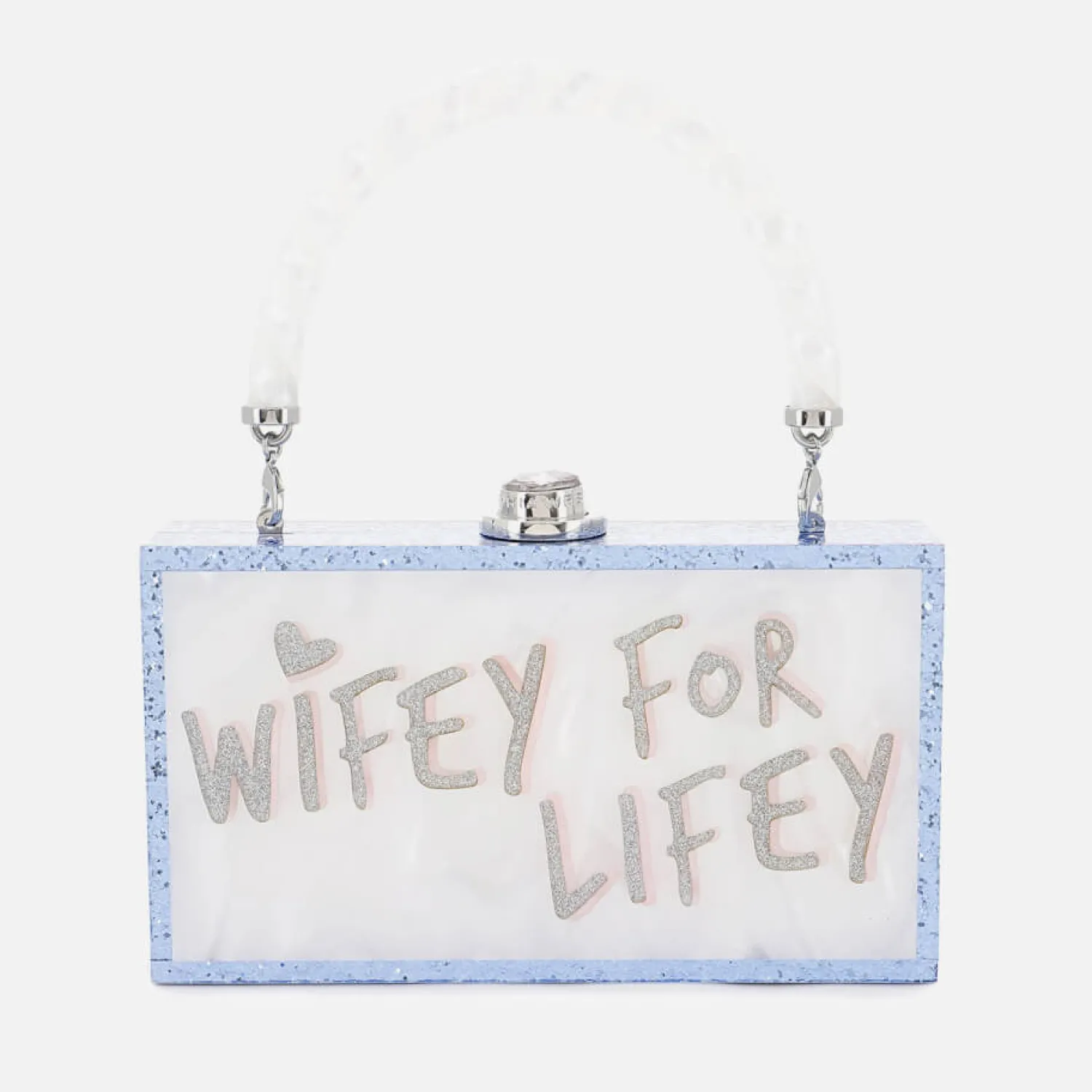 Purses And Cardholders*Sophia Webster Women's Cleo Wifey For Lifey Purse - Pearl Blue