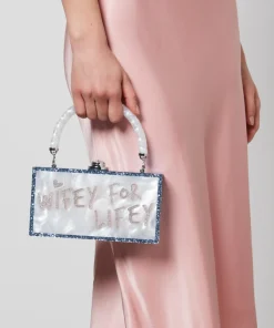 Purses And Cardholders*Sophia Webster Women's Cleo Wifey For Lifey Purse - Pearl Blue