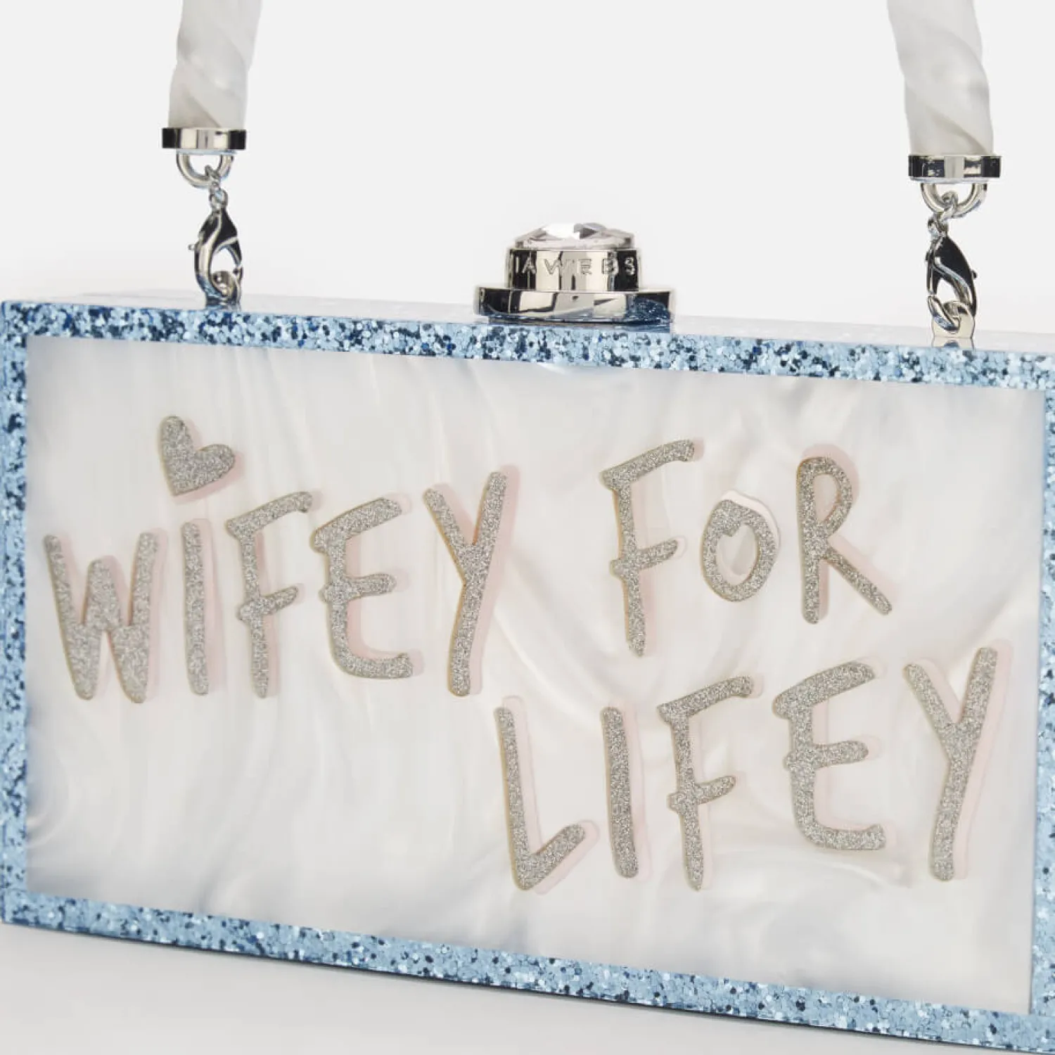 Purses And Cardholders*Sophia Webster Women's Cleo Wifey For Lifey Purse - Pearl Blue