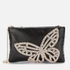 Clutch Bags*Sophia Webster Women's Flossy Crystal Clutch - Black & Pearl