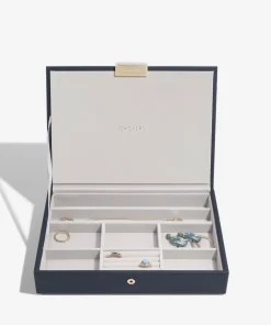 Jewellery Stands & Boxes*Stackers Classic Jewellery Box + Lid - Navy