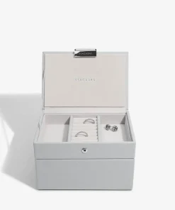 Jewellery Stands & Boxes*Stackers Mini 2 Set Jewellery Box - Pebble Grey