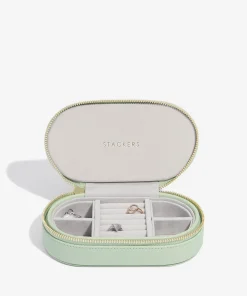 Jewellery Stands & Boxes*Stackers Oval Travel Jewellery Box - Sage