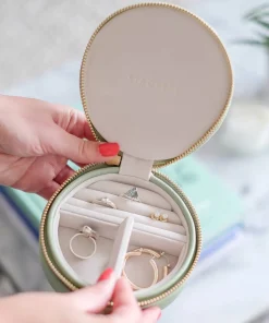 Jewellery Stands & Boxes*Stackers Round Travel Jewellery Case - Sage